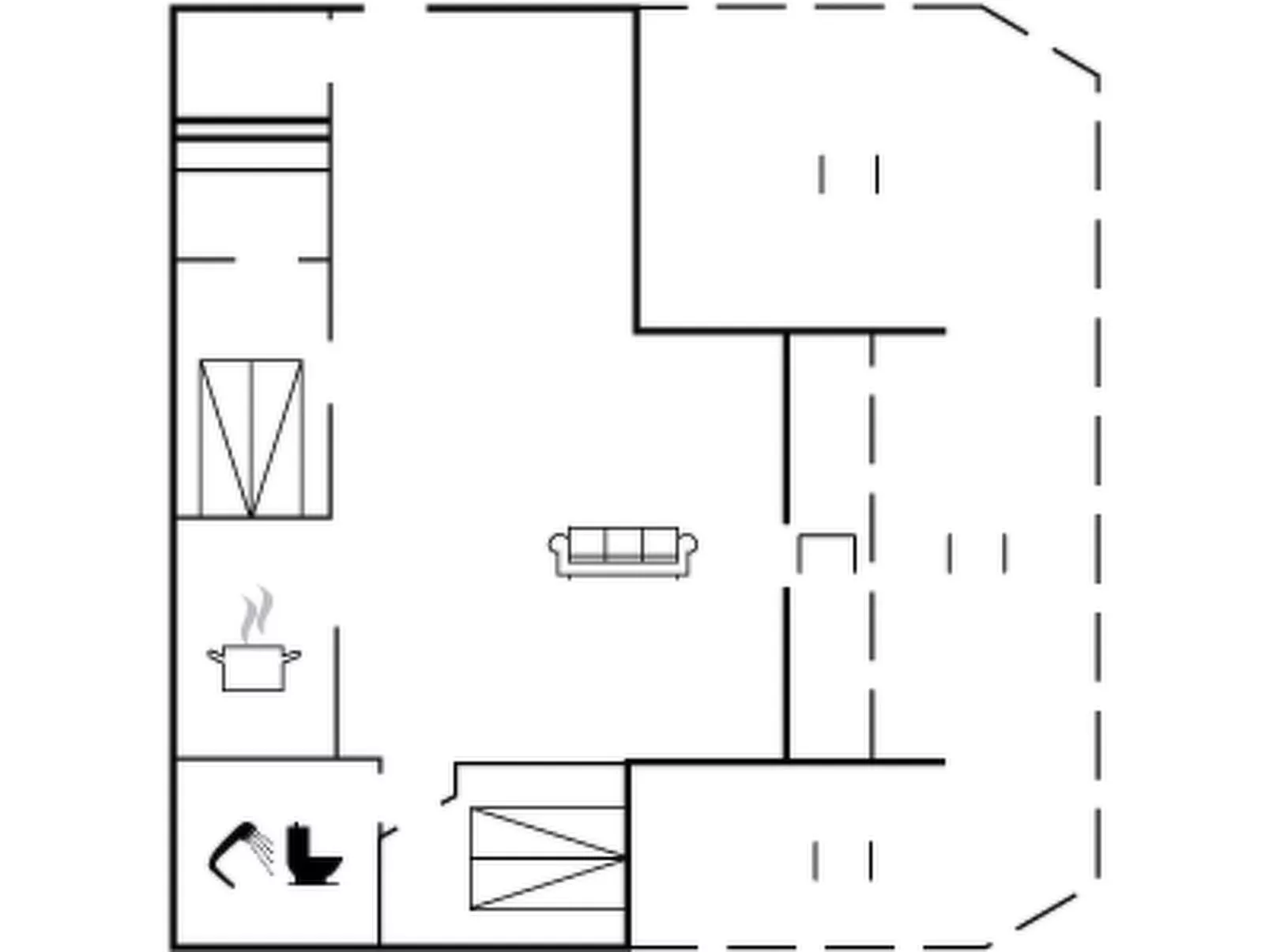 "Sporgh" - 100m from the sea-Inside