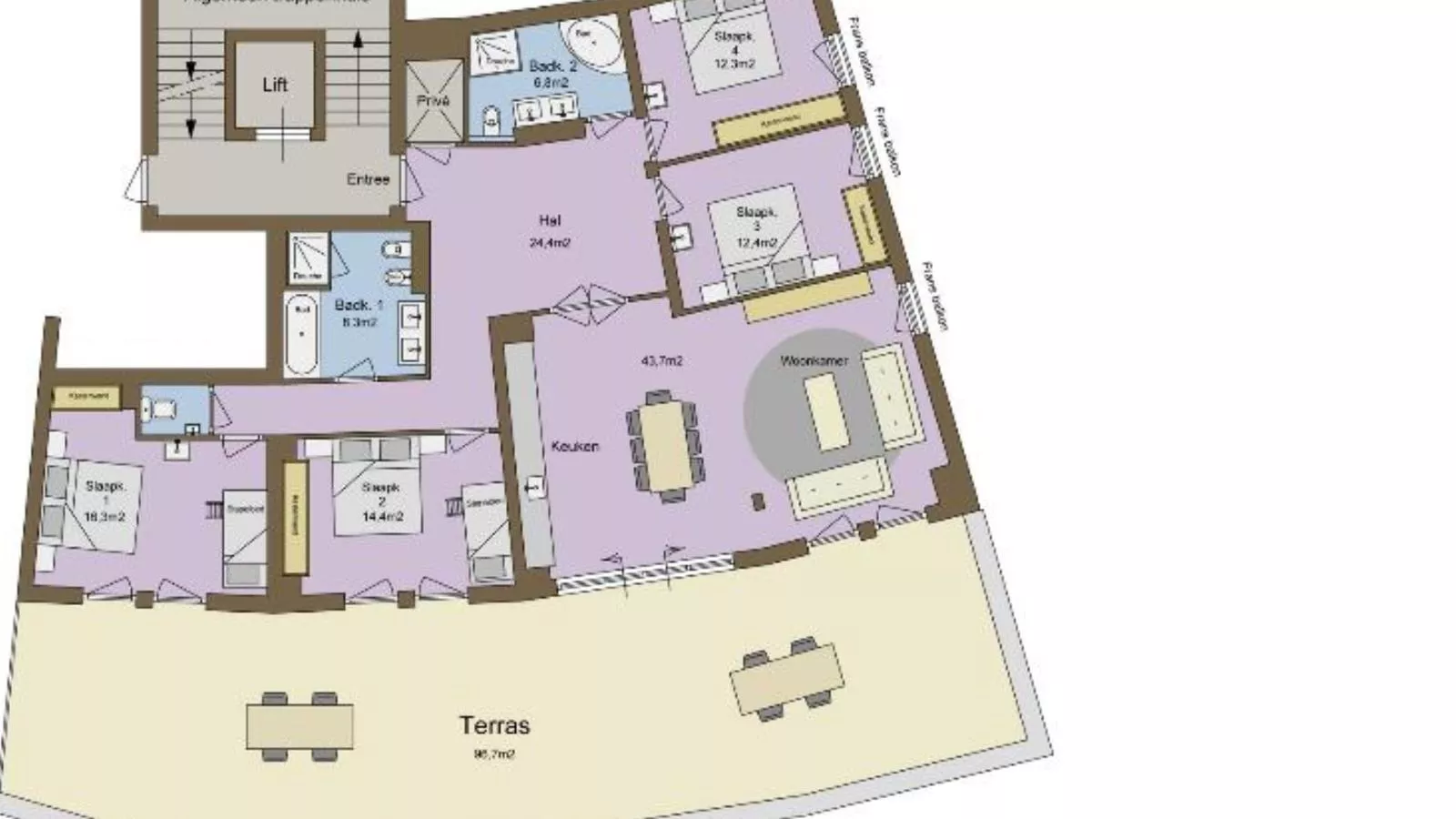 Drei Berge Top 2-Floor plan