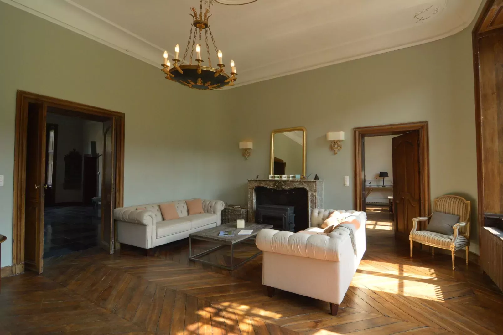 Chateau des Deux Etangs 36 pers-Living room