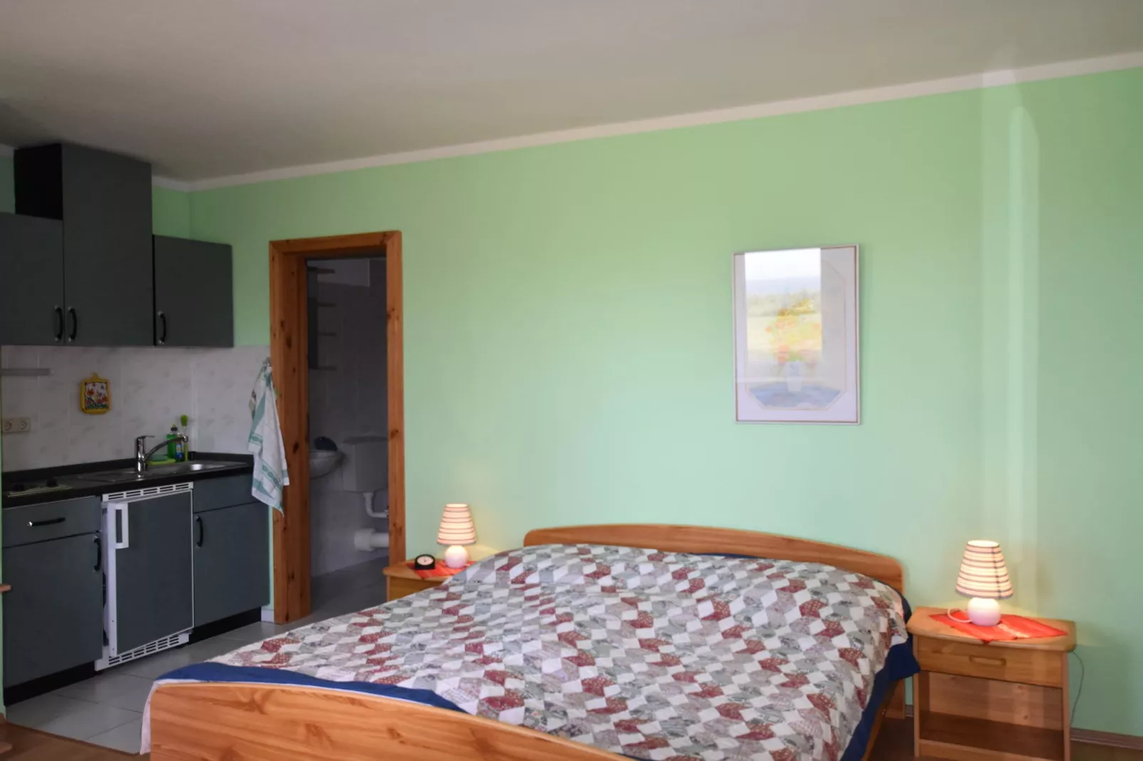 Ferienwohnung mit Leuchtturmblick-Bedroom