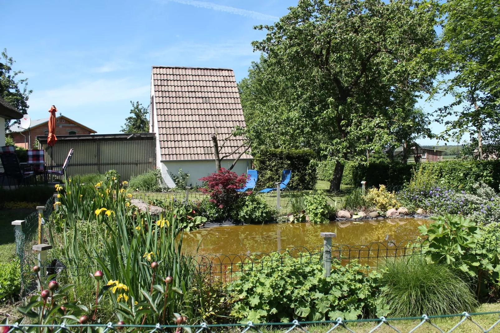Lerchenzimmer im Reetdachhaus-Gardens summer