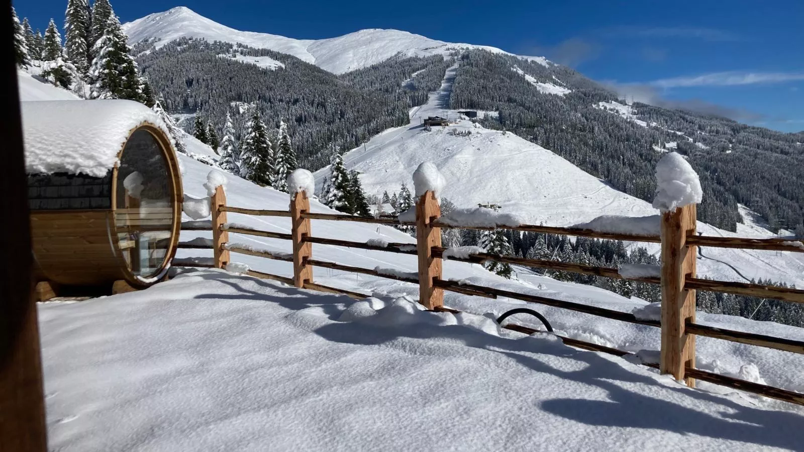 Siedelhütte-View winter