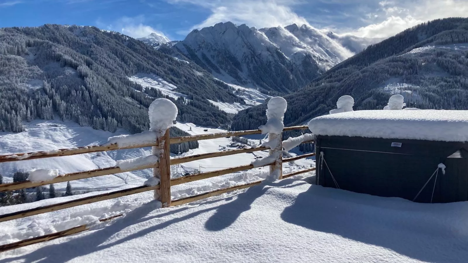 Siedelhütte-View winter