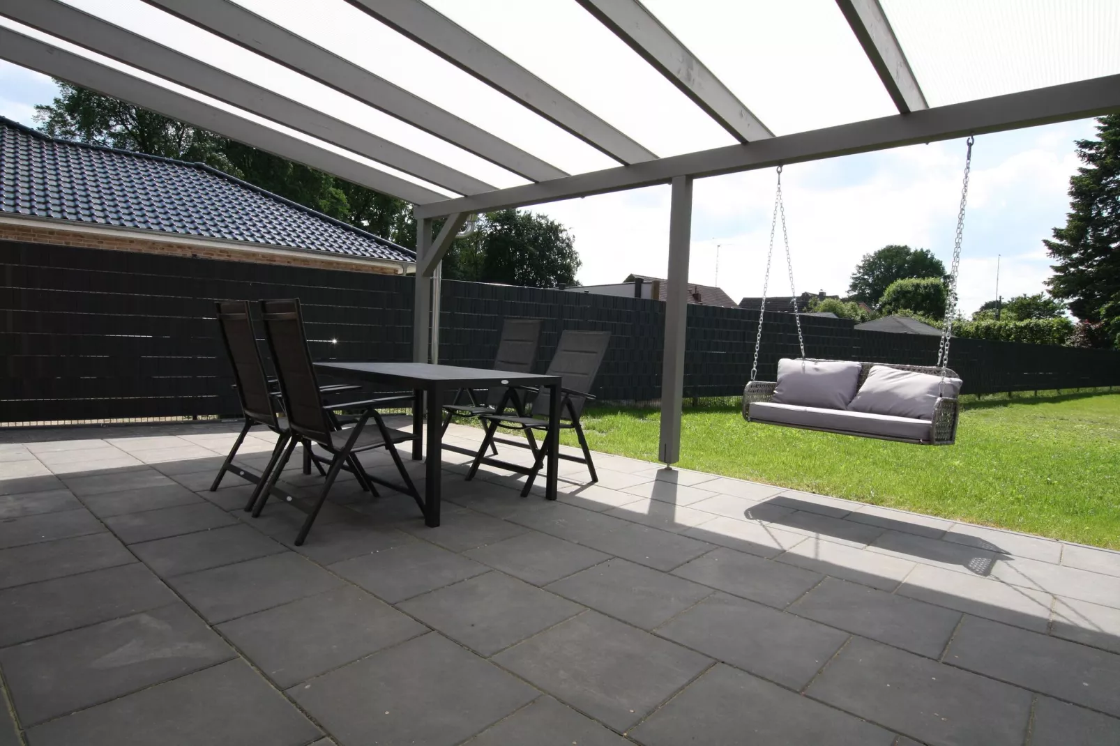 Ferienhaus am Rande der Lewitz-Terrace balcony