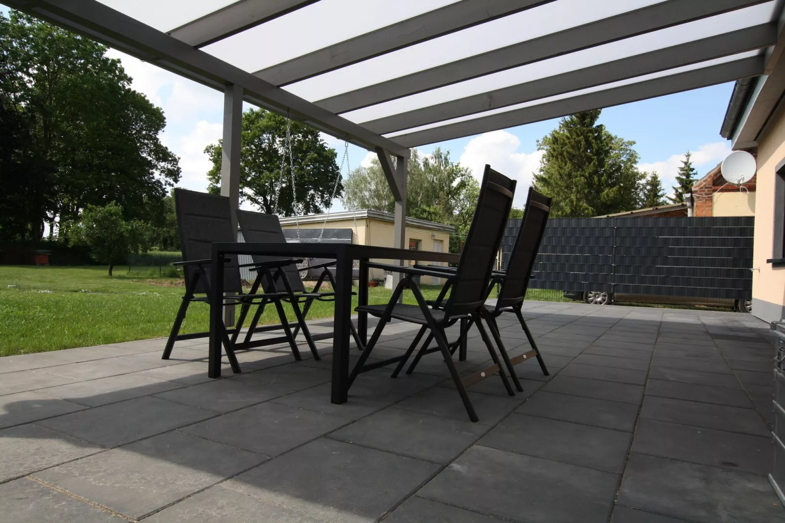 Ferienhaus am Rande der Lewitz-Terrace balcony