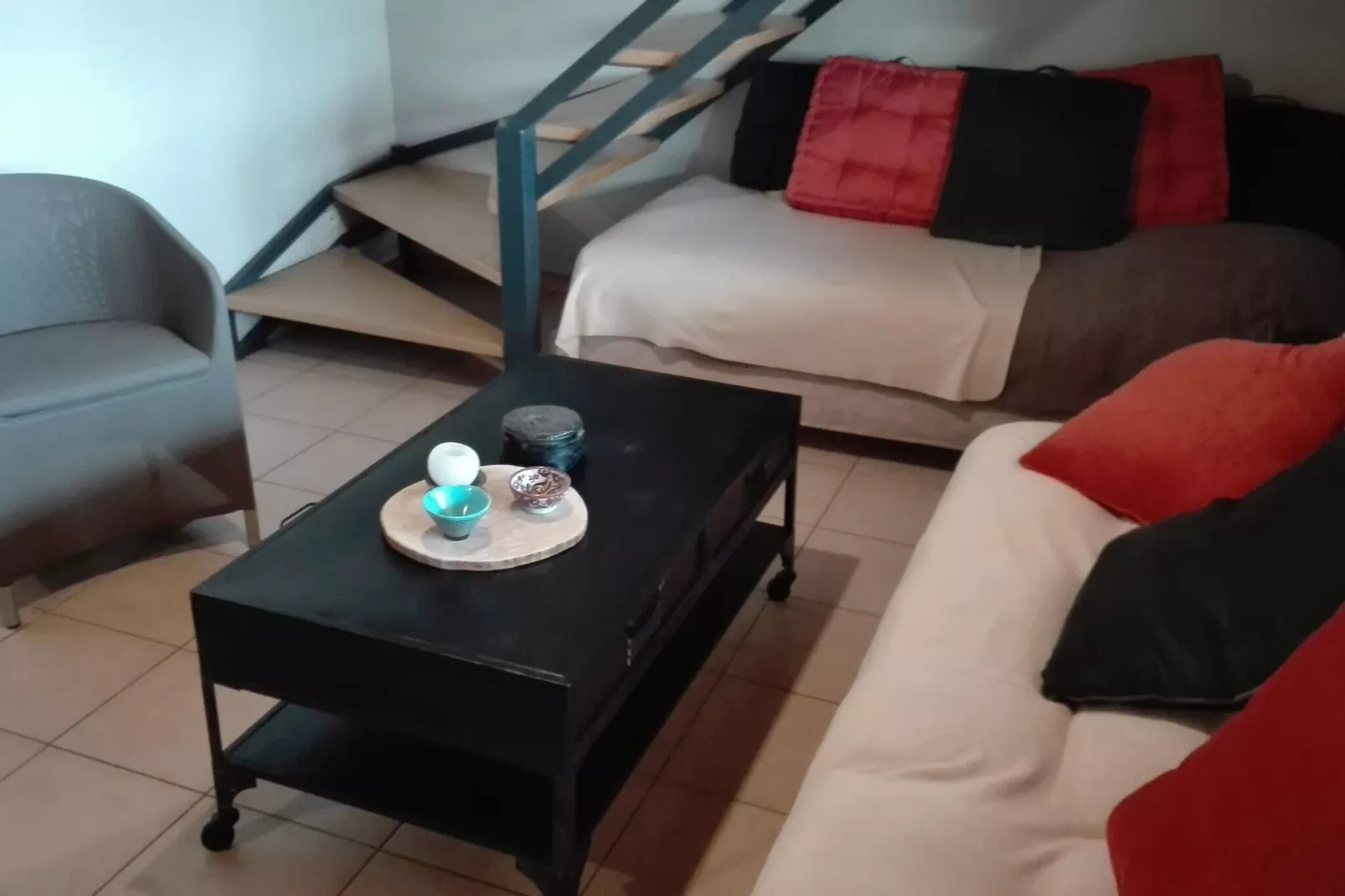 Gîte "Au bord de l'Eau "-Living room