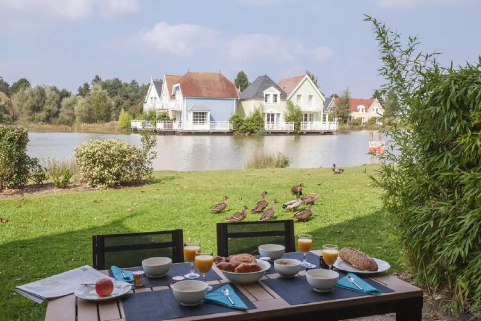 Holiday village Belle Dune Fort-Mahon-Plage - M6S Standard House 6 p - 2 bedrooms-Außenbereich Sommer