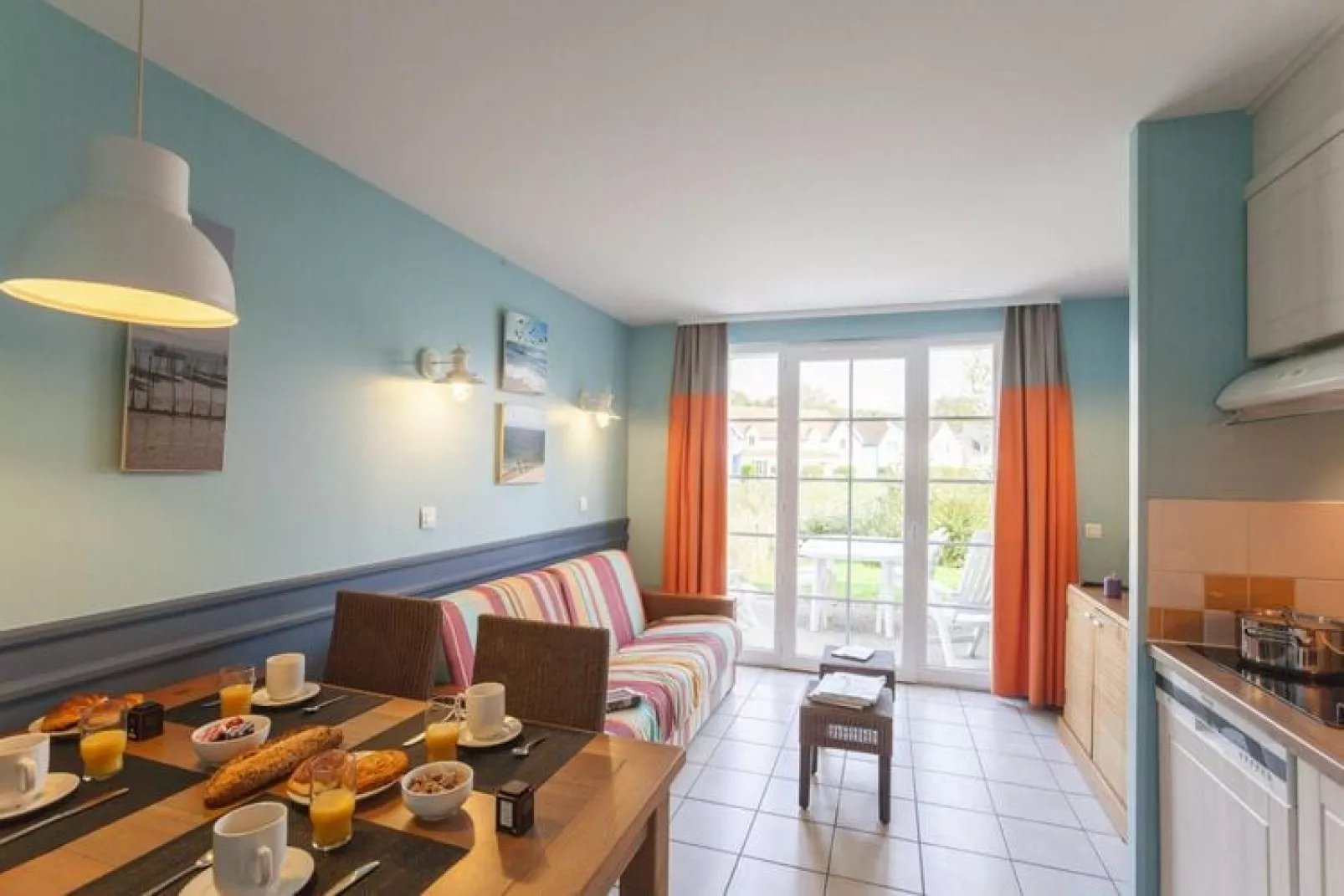 Holiday village Belle Dune Fort-Mahon-Plage - M6S Standard House 6 p - 2 bedrooms-Küche