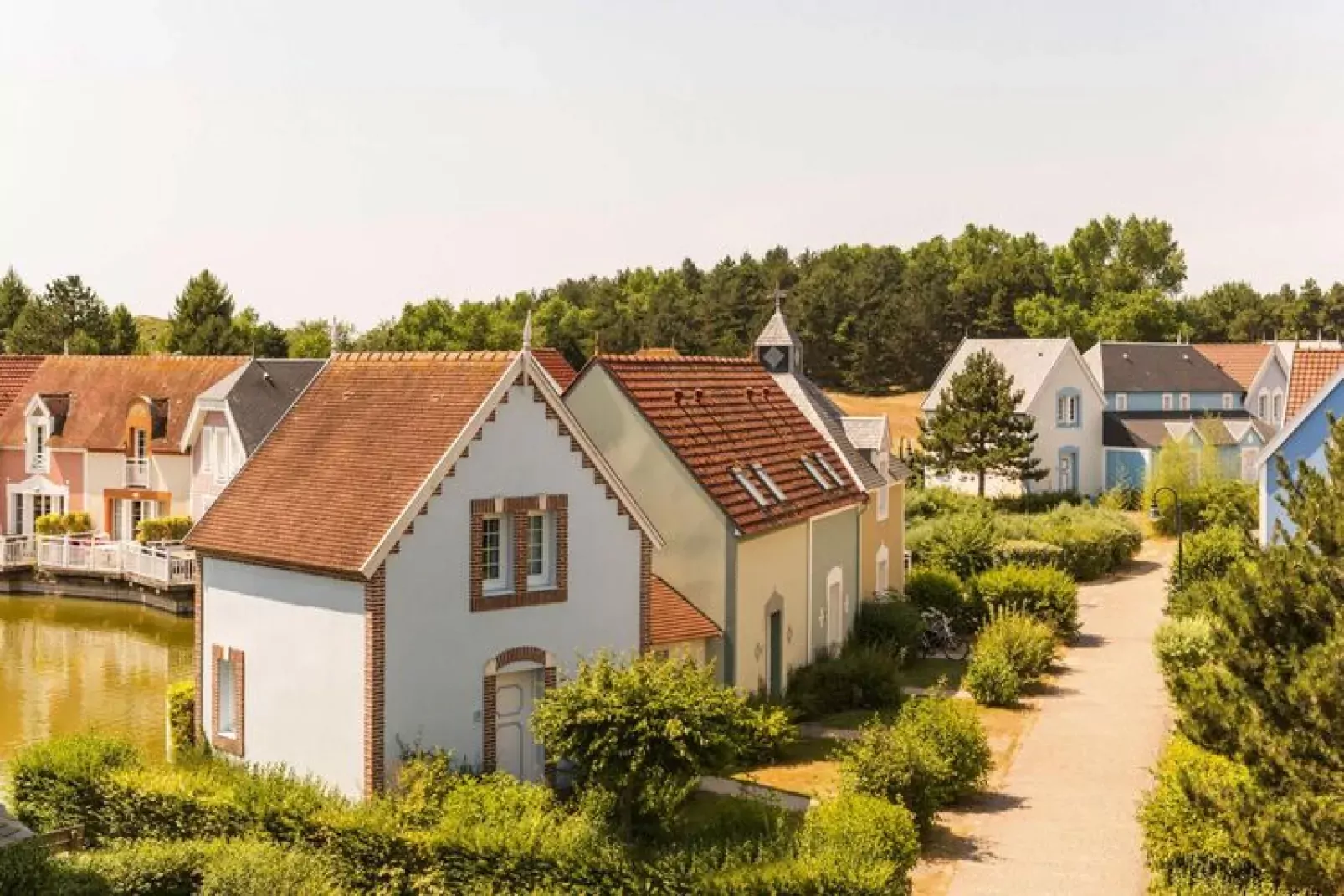 Holiday village Belle Dune Fort-Mahon-Plage - M6S Standard House 6 p - 2 bedrooms-Außenbereich Sommer