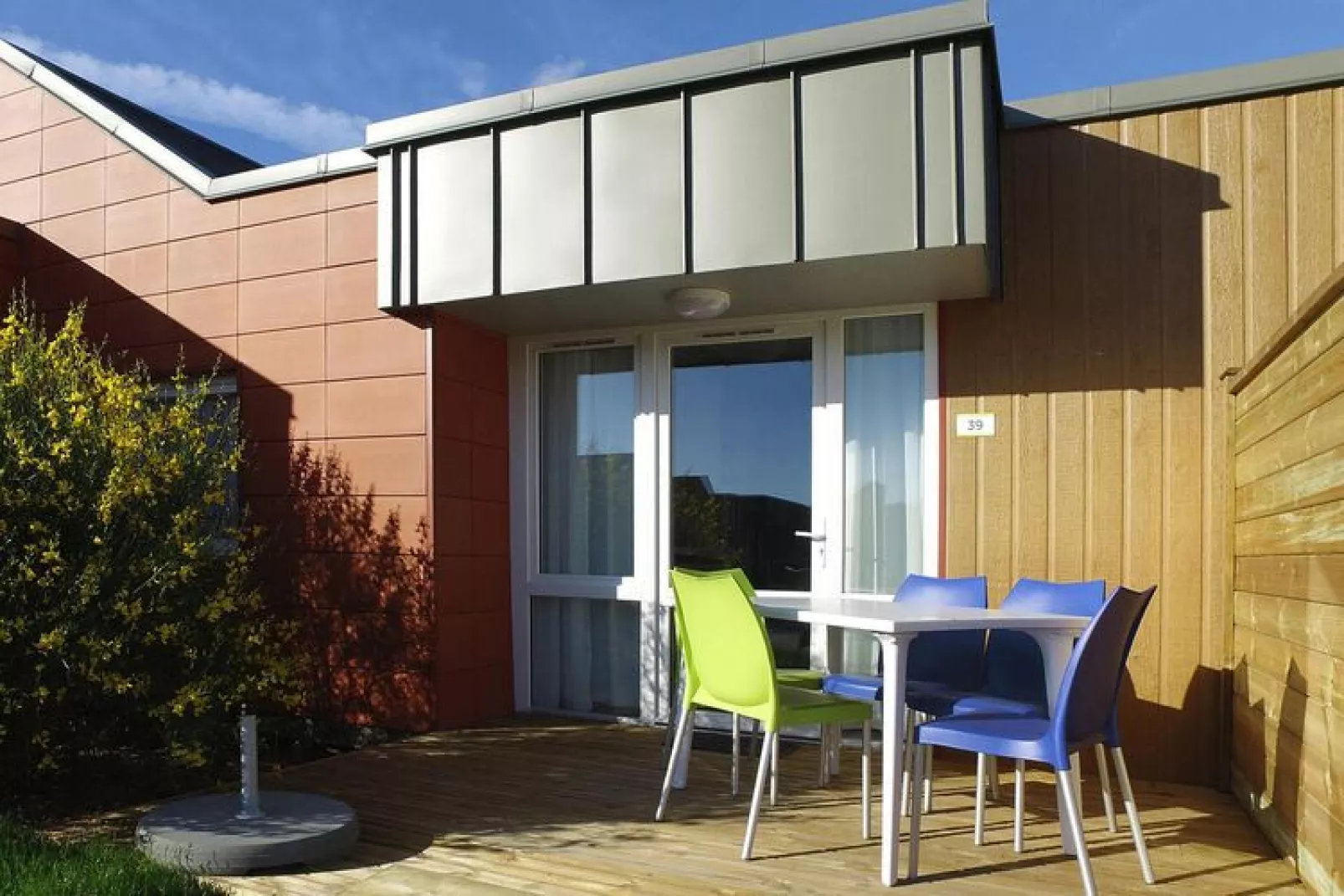 Holiday resort Blériot-Plage // Gîte/Pav 3 pcs 5 pers et 1 bébé-Terrace