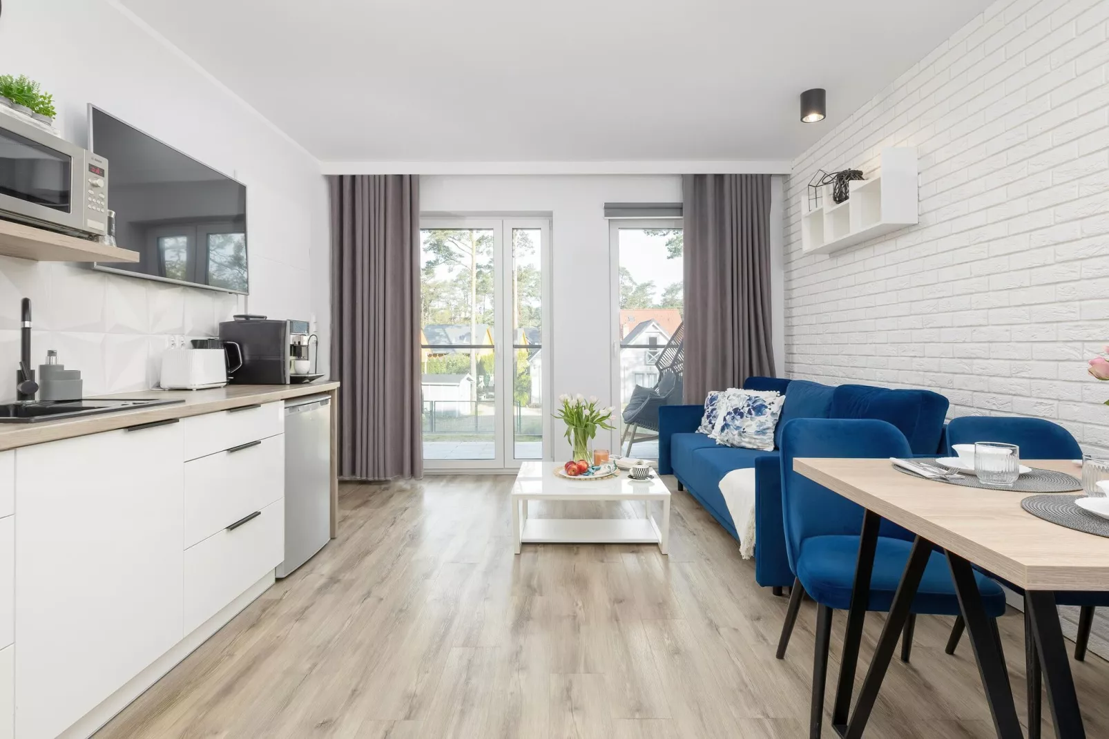 Apartamenty Powstańców WLKP 16A-17 Pobierowo-Wohnzimmer
