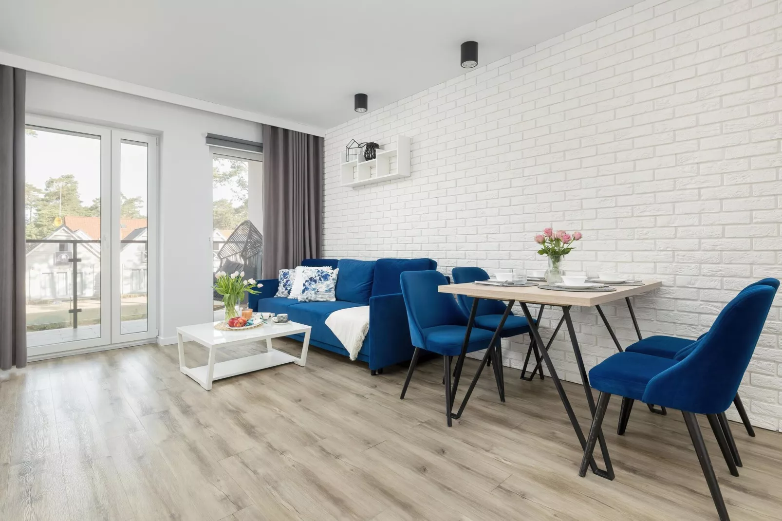 Apartamenty Powstańców WLKP 16A-17 Pobierowo-Wohnzimmer