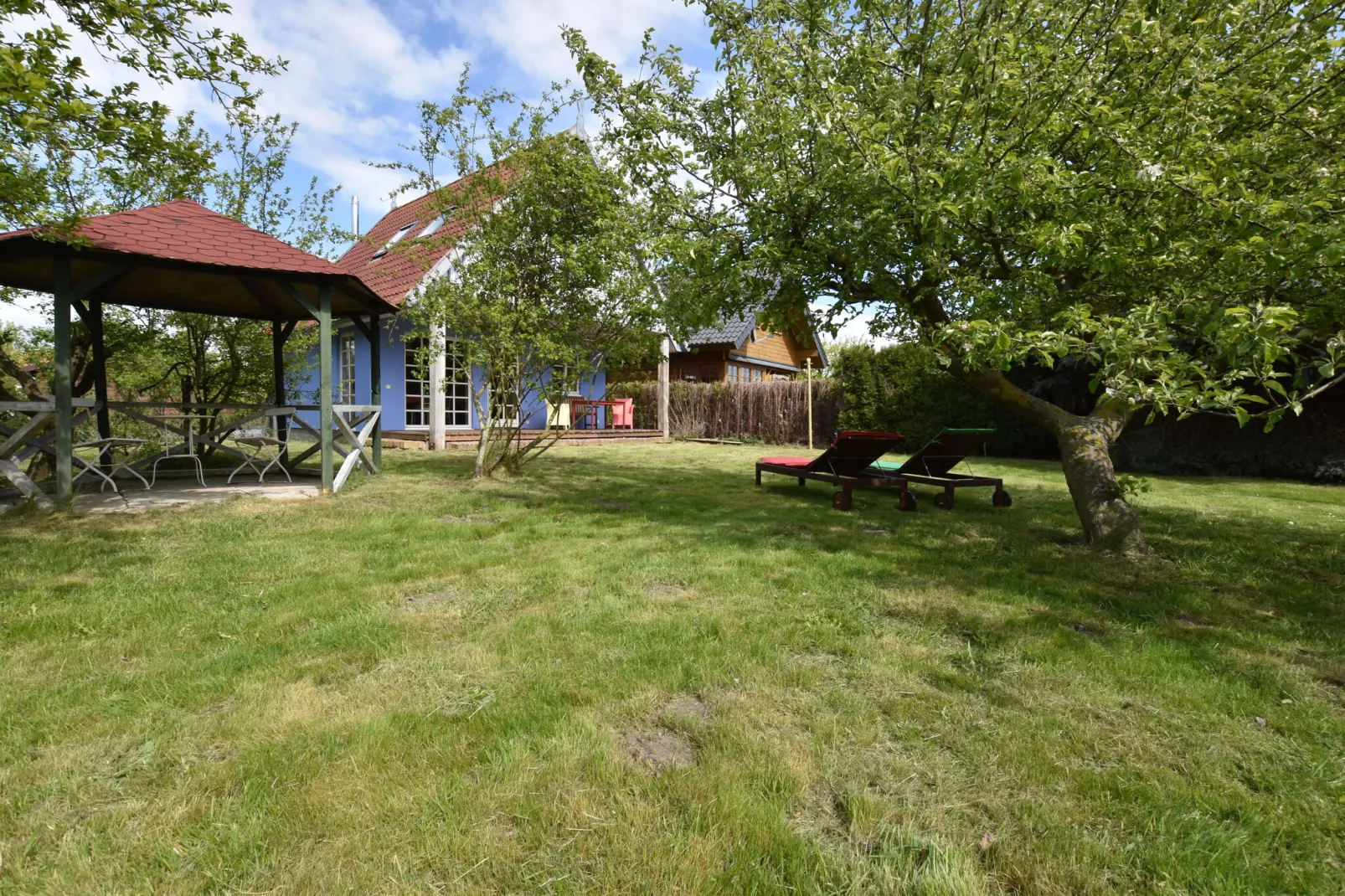 Ferienhaus am Haff-Gardens summer