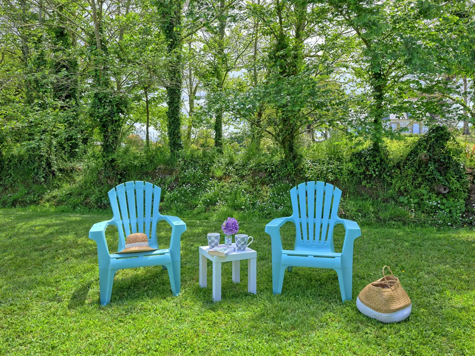 outside