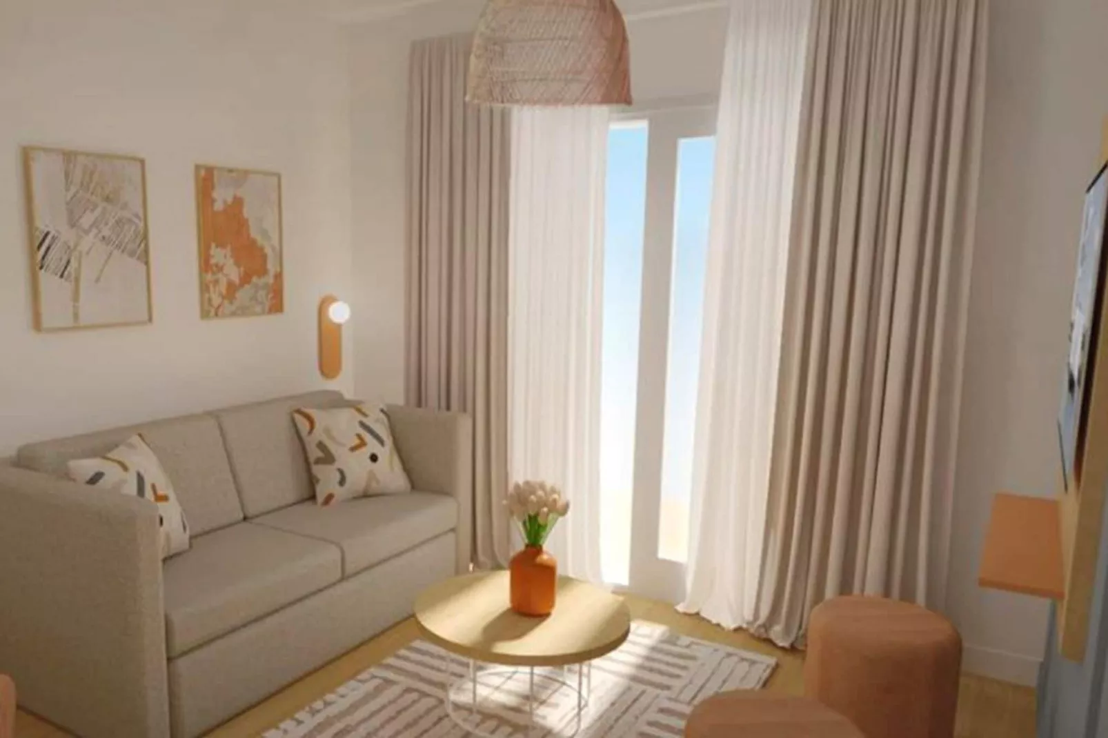 L'Orée du Parc 1-Living room
