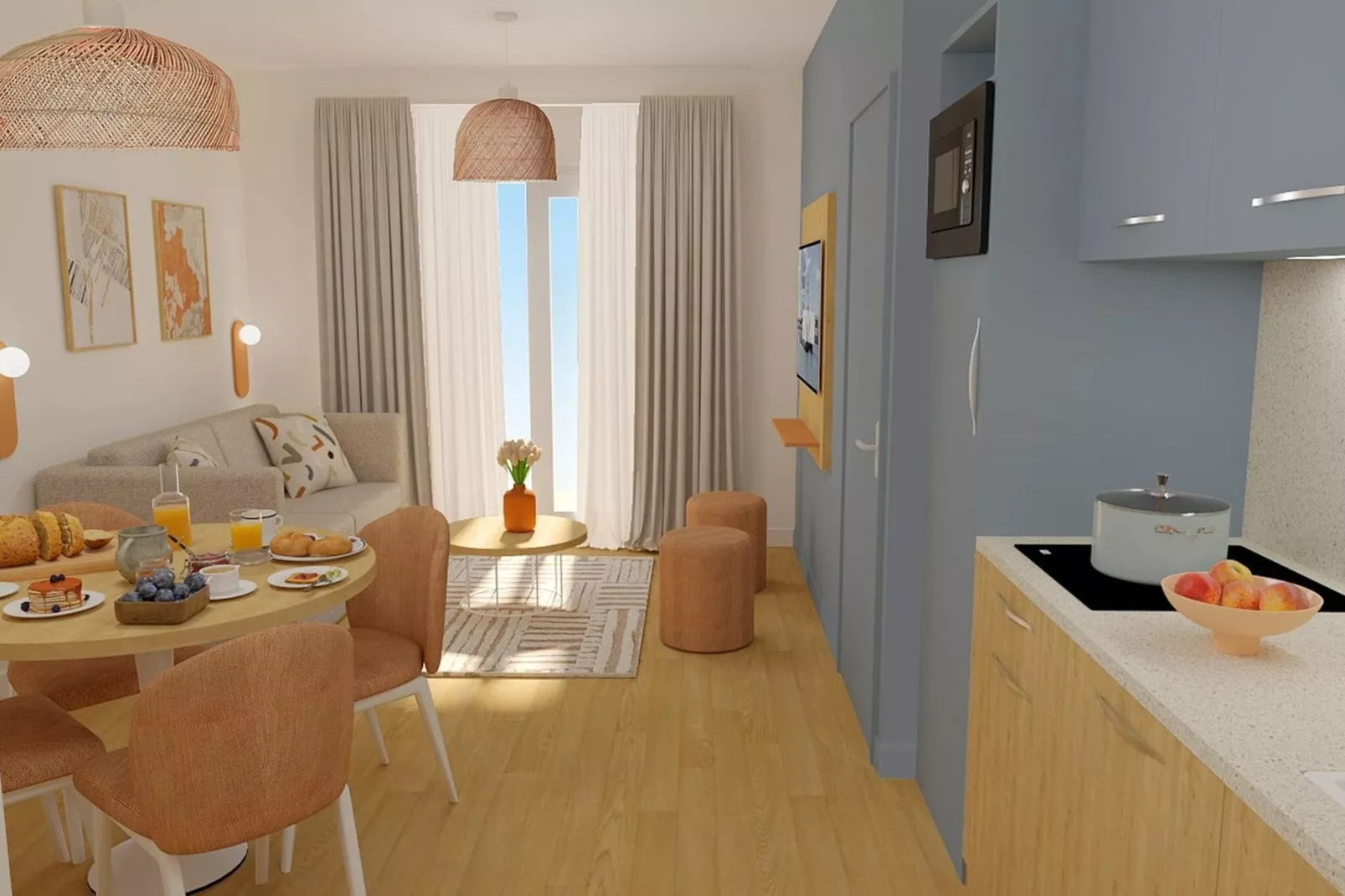 L'Orée du Parc 1-Kitchen