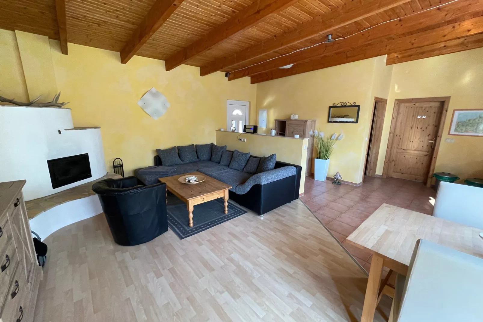 Bungalow Campingplatz am Salzhaff-Living room