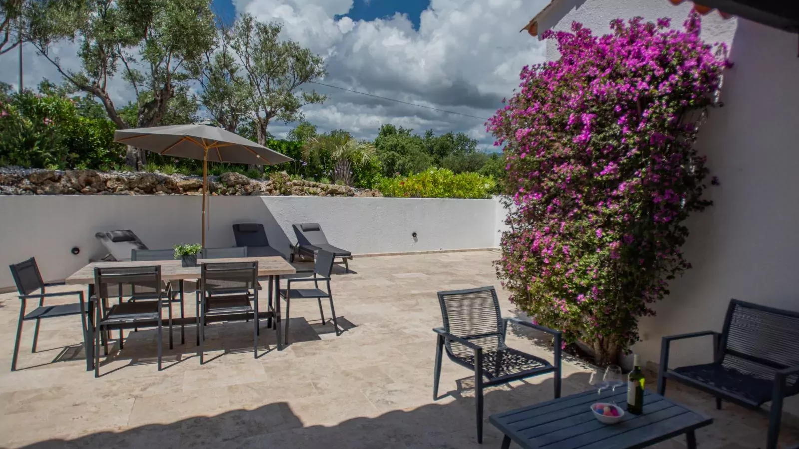 Villa les Oiseaux-Gardens summer