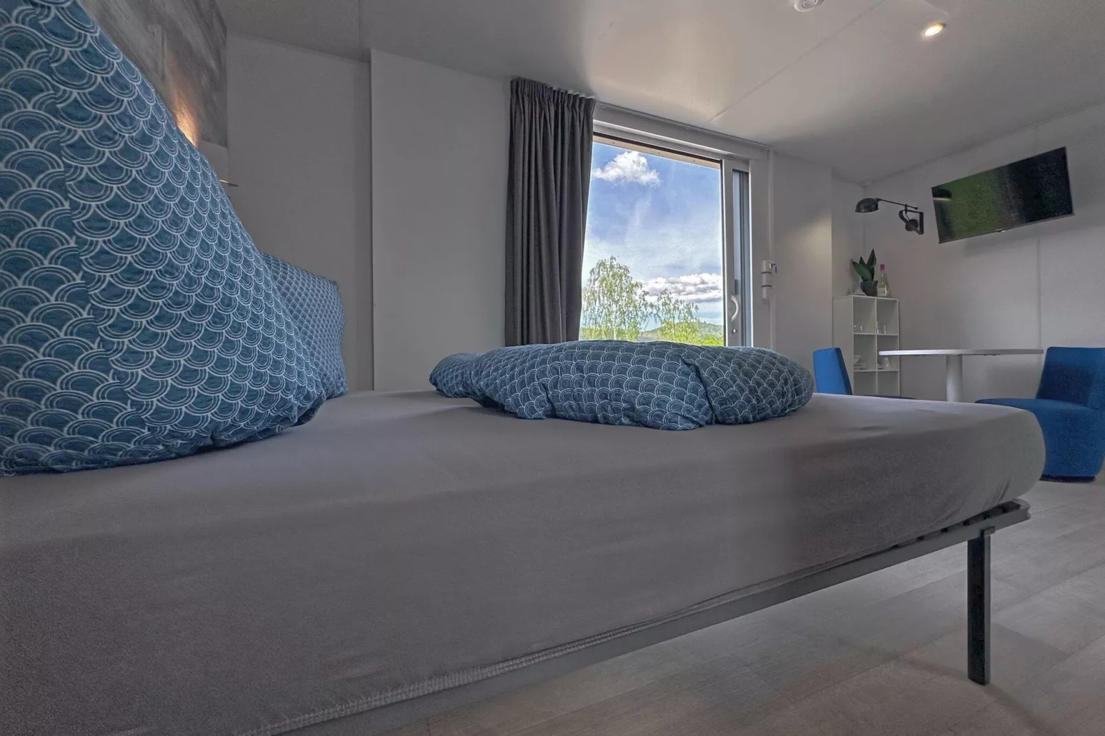 FERIENDORF SEEBLICK - Tiny Chalet am Eixendorfer See-Bedroom