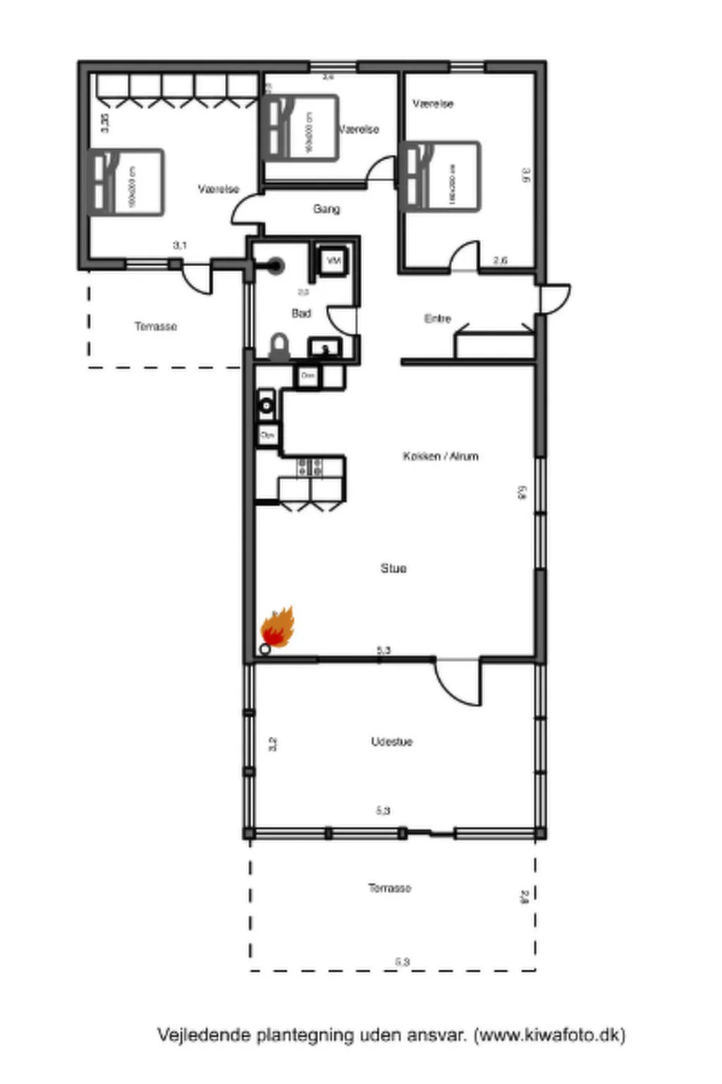 "Stina" - 600m from the sea-Inside