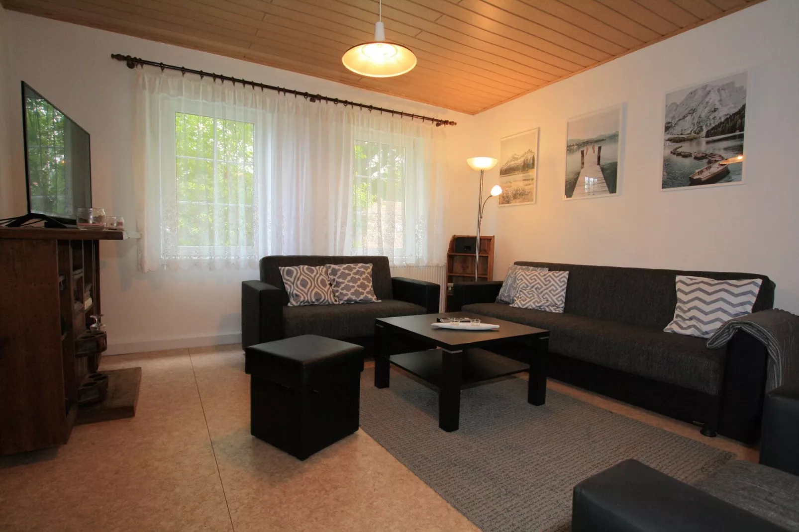 Ferienhaus am Petersdorfer See-Living room