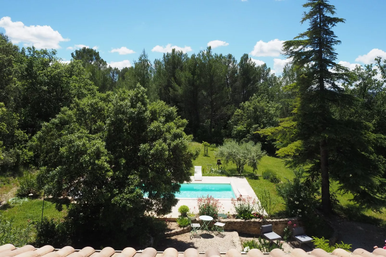 Ferienhaus in Villes-sur-Auzon-View summer