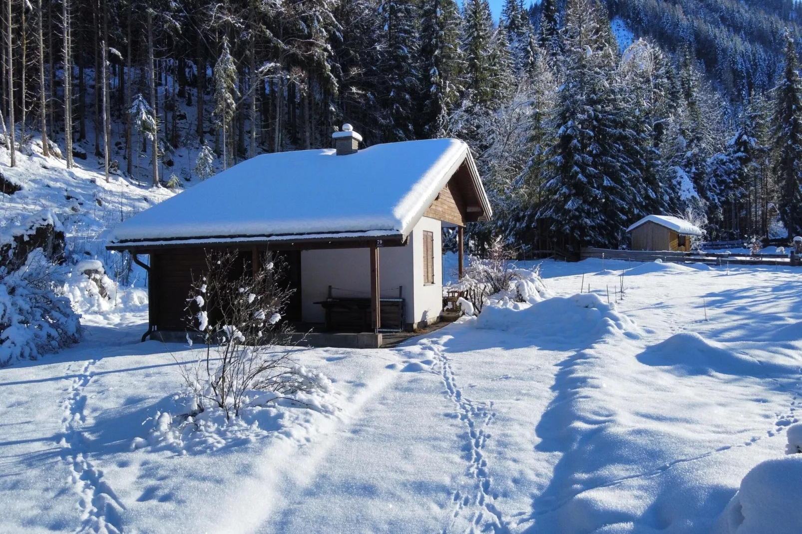 	 Ferienhaus Bodental-Außenbereich Winter