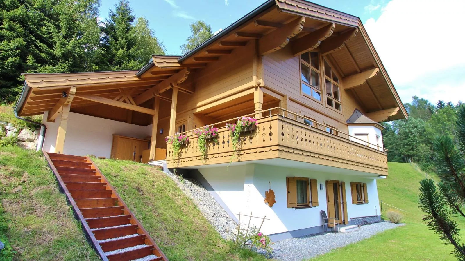 Chalet Huski Viehhofen-Exterior summer