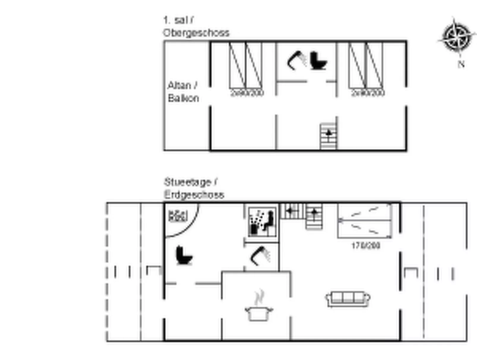 "Sote" - 1.2km from the sea-Inside