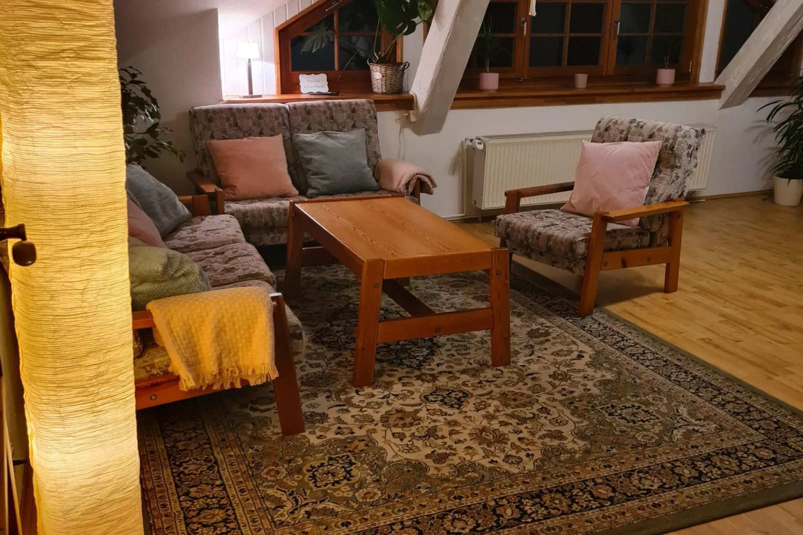 Schöne Wohnung im reetgedachten Bauernhaus-Salon