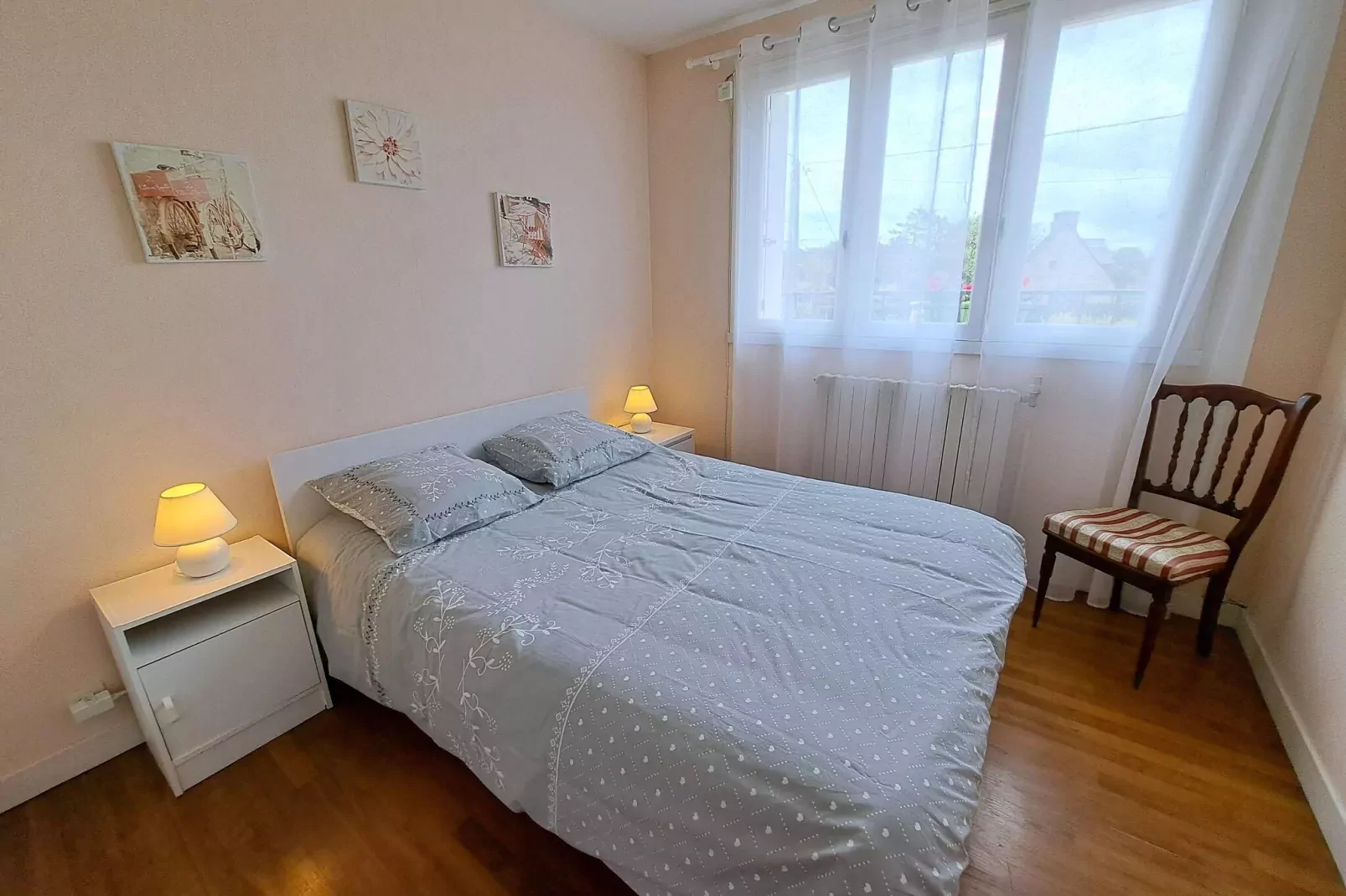 50m vom Sandstrand Ferienhaus Ploudalmézeau-Bedroom