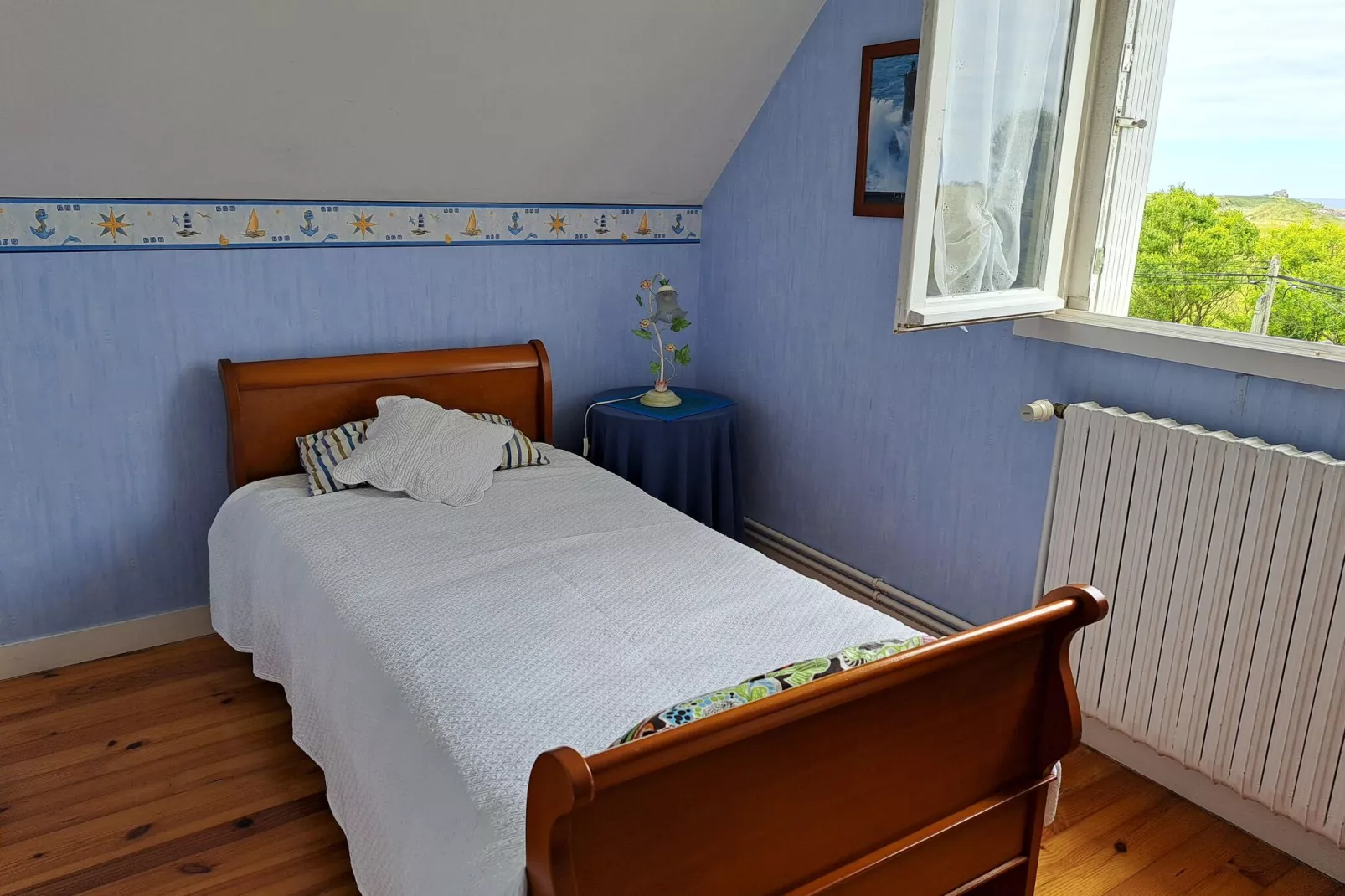50m vom Sandstrand Ferienhaus Ploudalmézeau-Bedroom