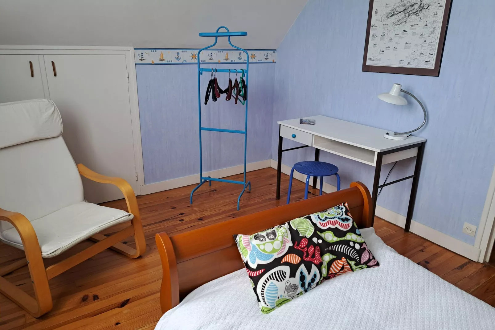 50m vom Sandstrand Ferienhaus Ploudalmézeau-Bedroom