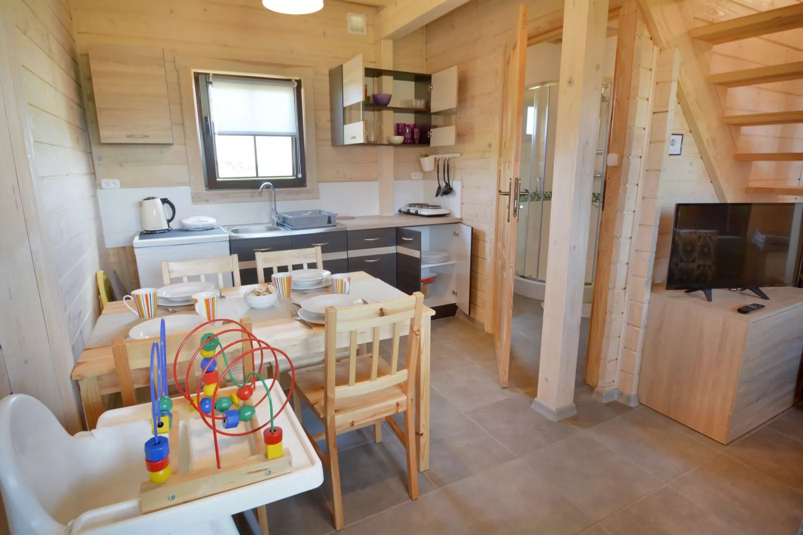 	Domki wakacyjne Lazurowy Brzeg Mielenko-Kitchen