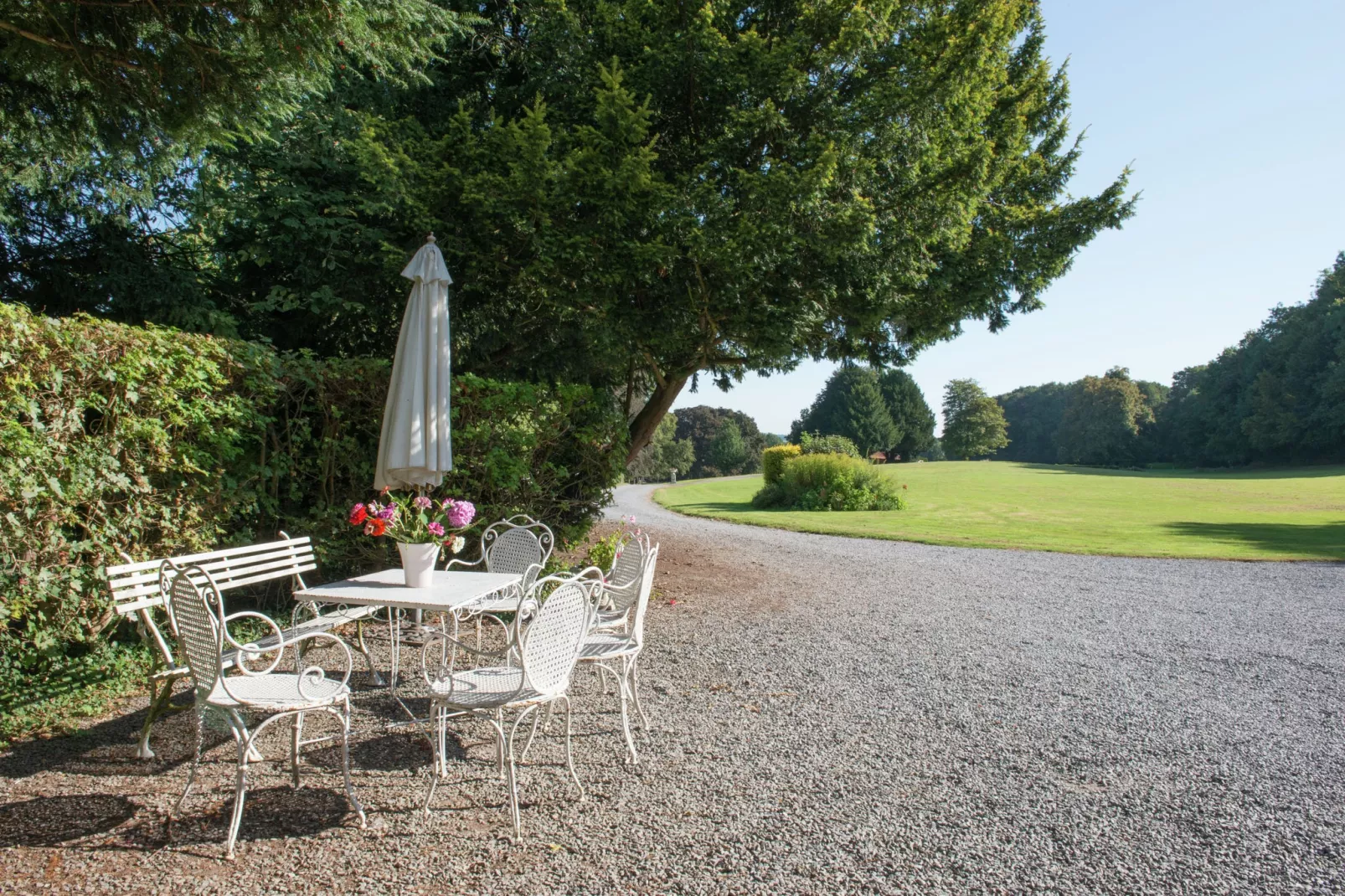 Chateau de Jevoumont-Gardens summer