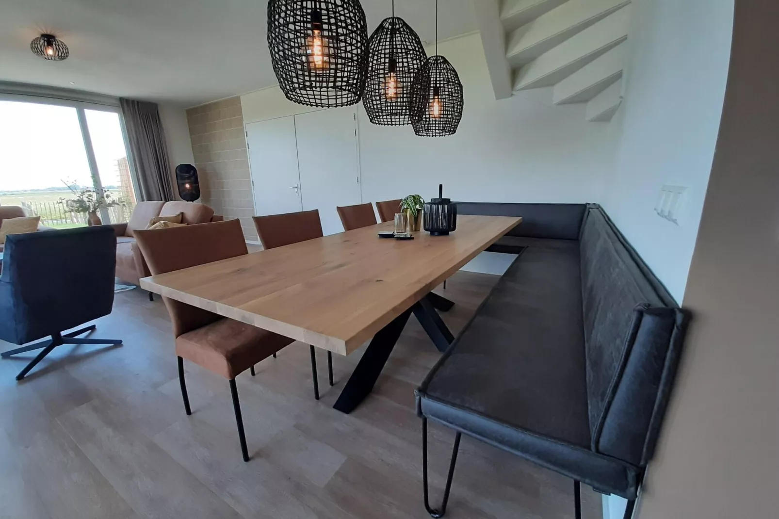 Friese Villa 4 6 pers met sloep optioneel bij te boeken-Dining room