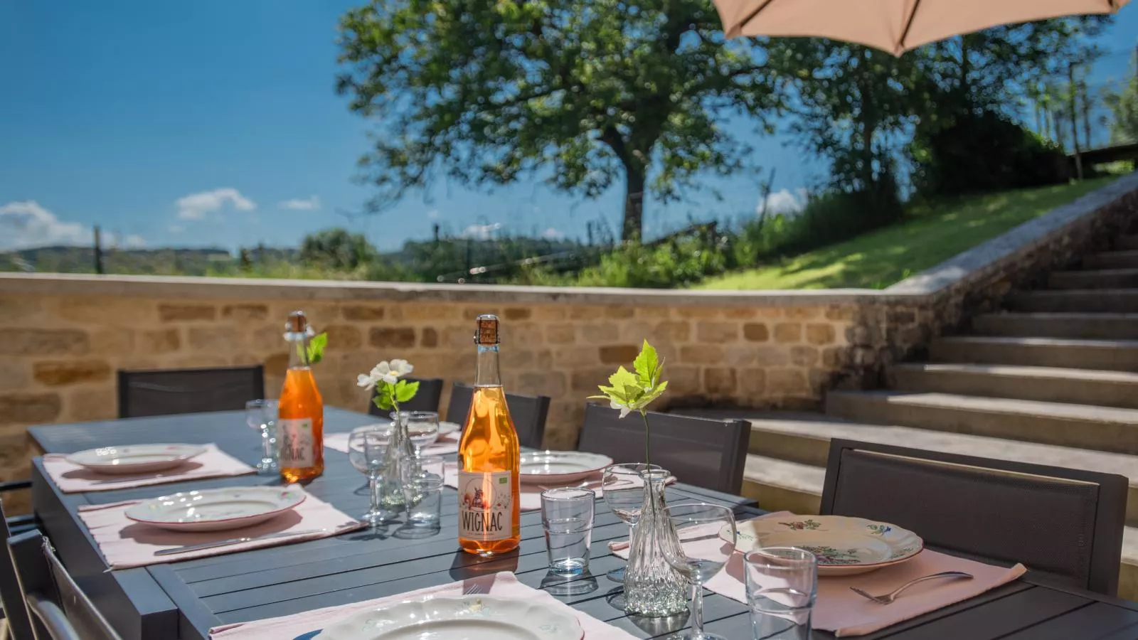 Gite du Moulin-Terrasse/Balkon