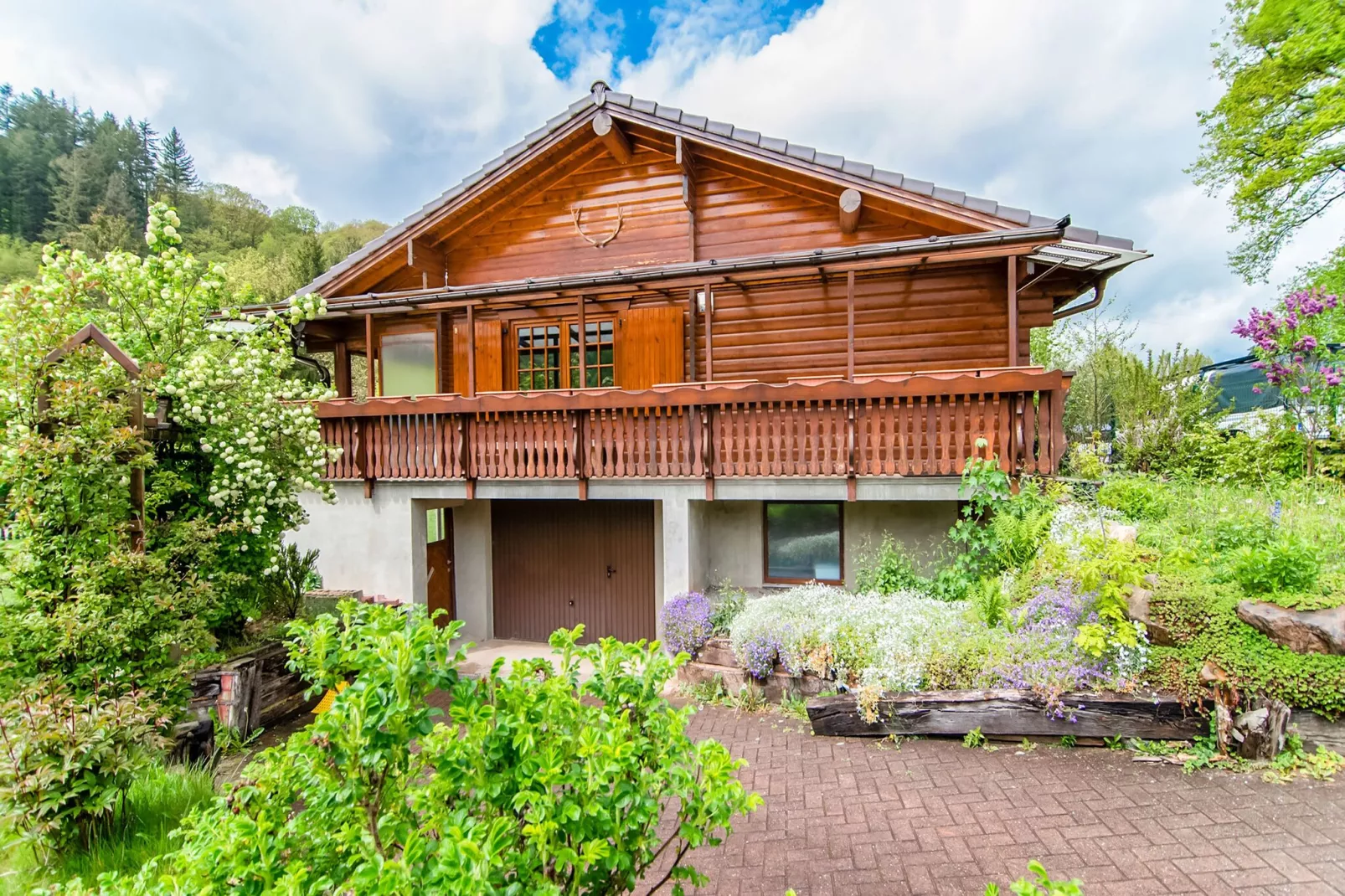 Chalet peupliers-Extérieur été