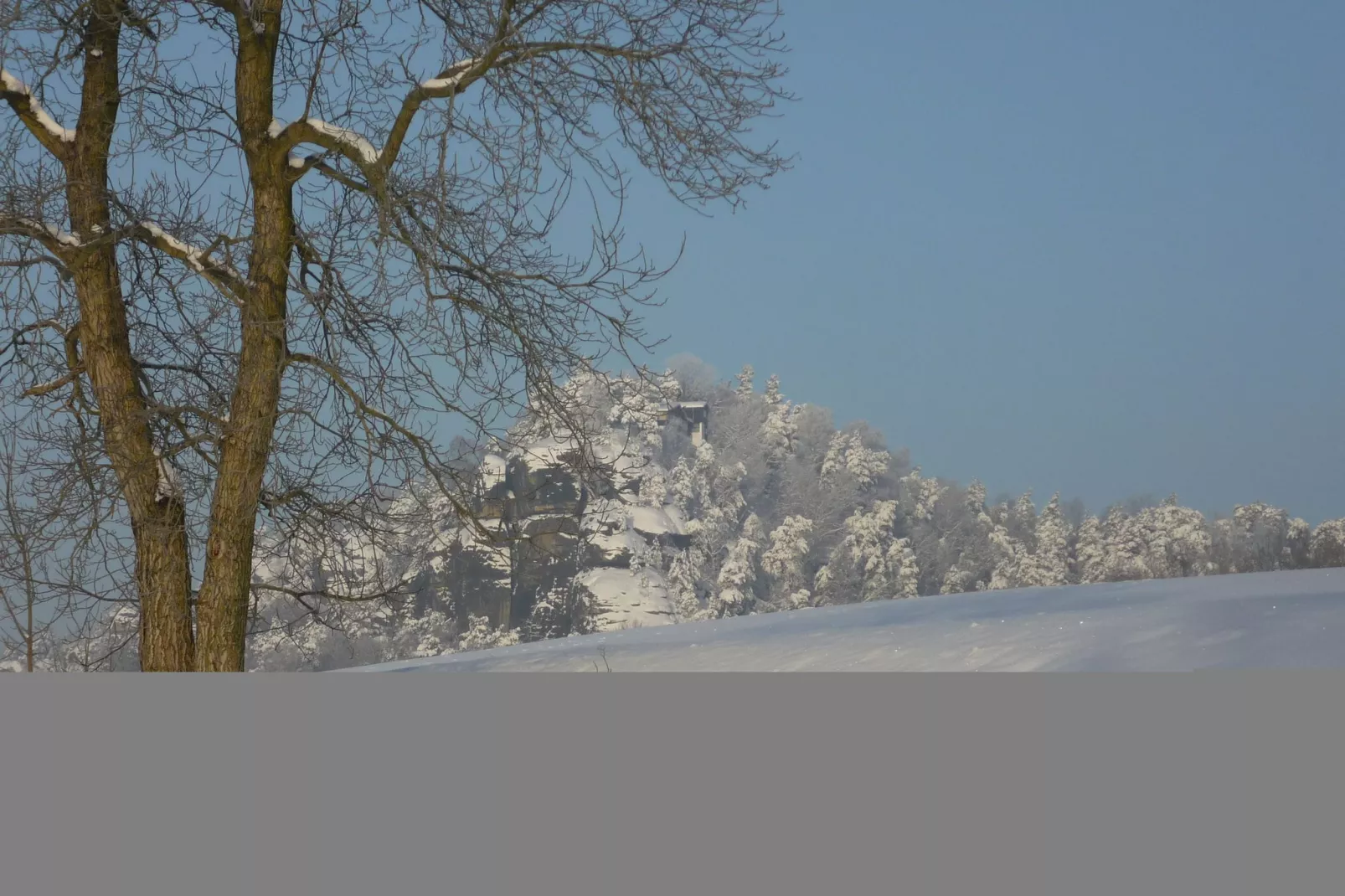 Lilienstein-Area winter 1km