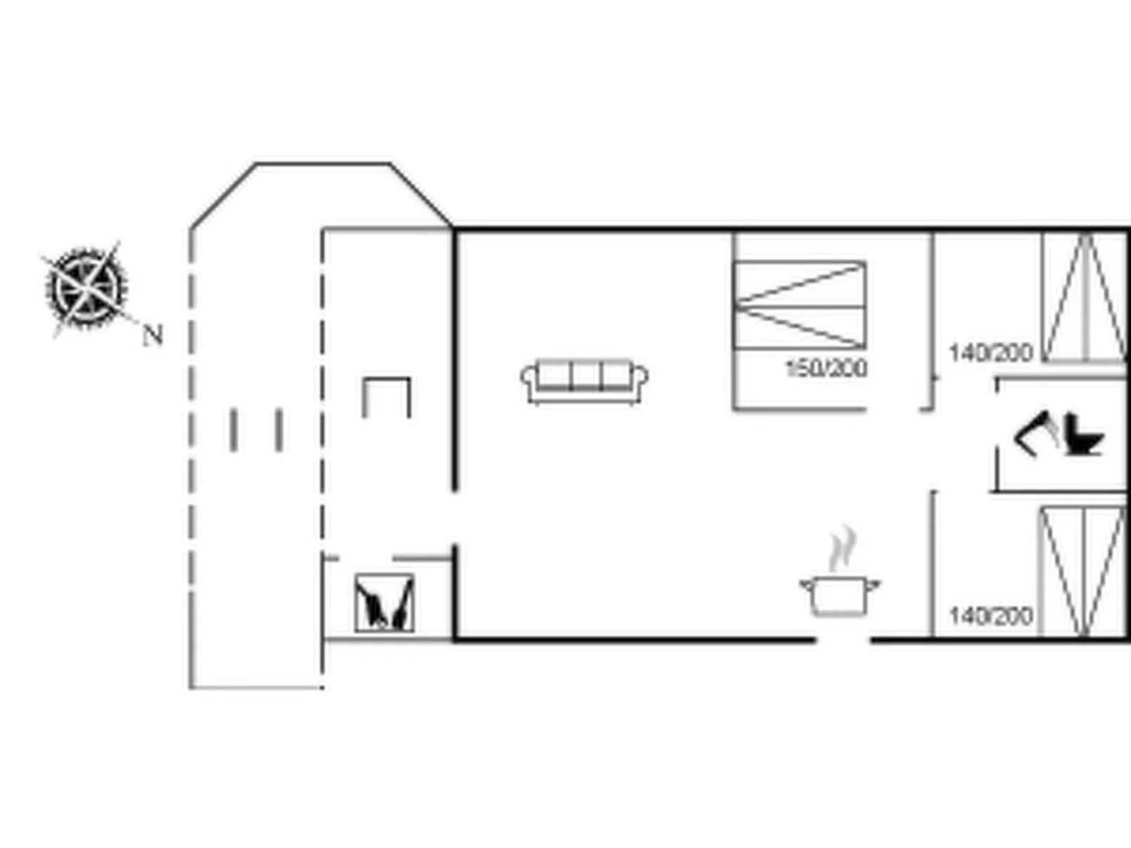 "Birgid" - 900m from the sea-Inside