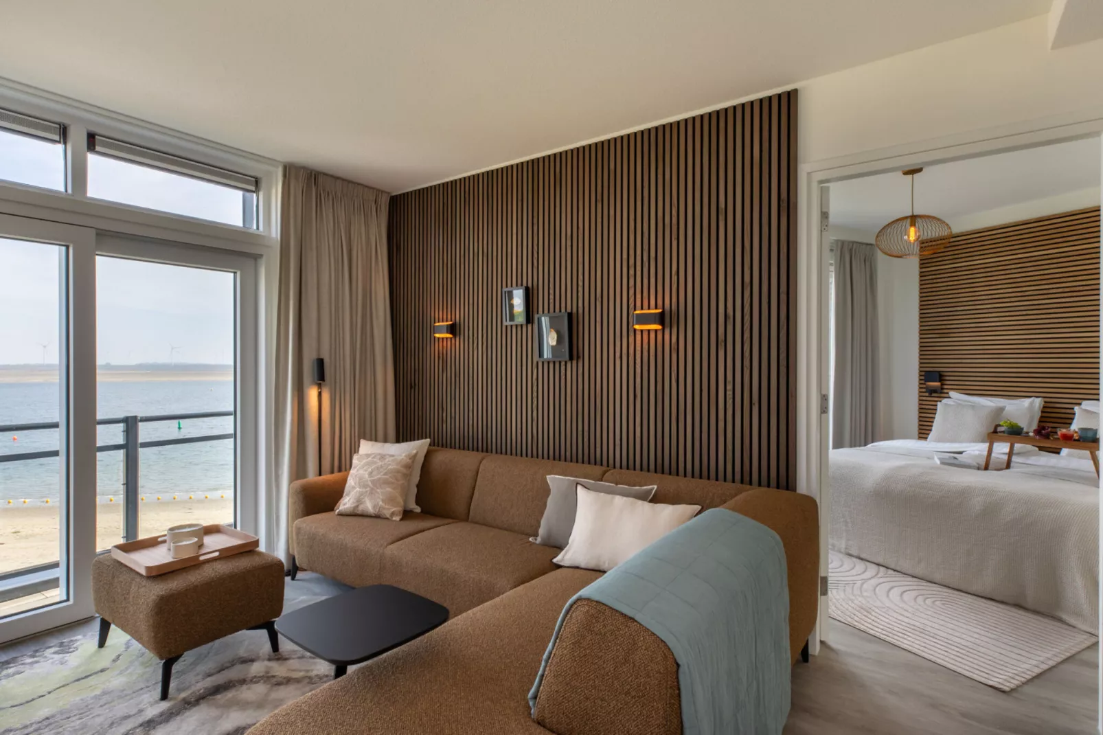Luxe appartement Vista Maris - Havenweg 8-36 'Oester Oase'-Wohnzimmer