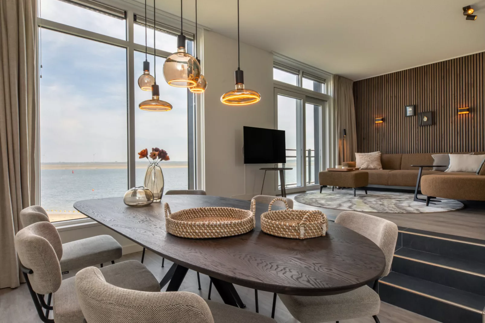 Luxe appartement Vista Maris - Havenweg 8-36 'Oester Oase'-Esszimmer