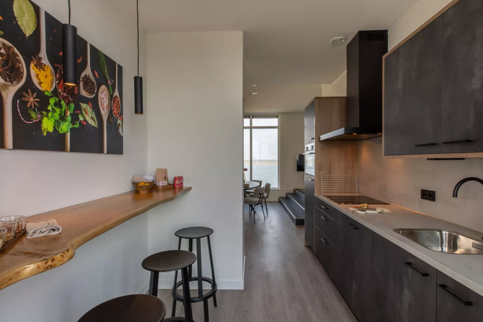 Luxe appartement Vista Maris - Havenweg 8-36 'Oester Oase'-Küche