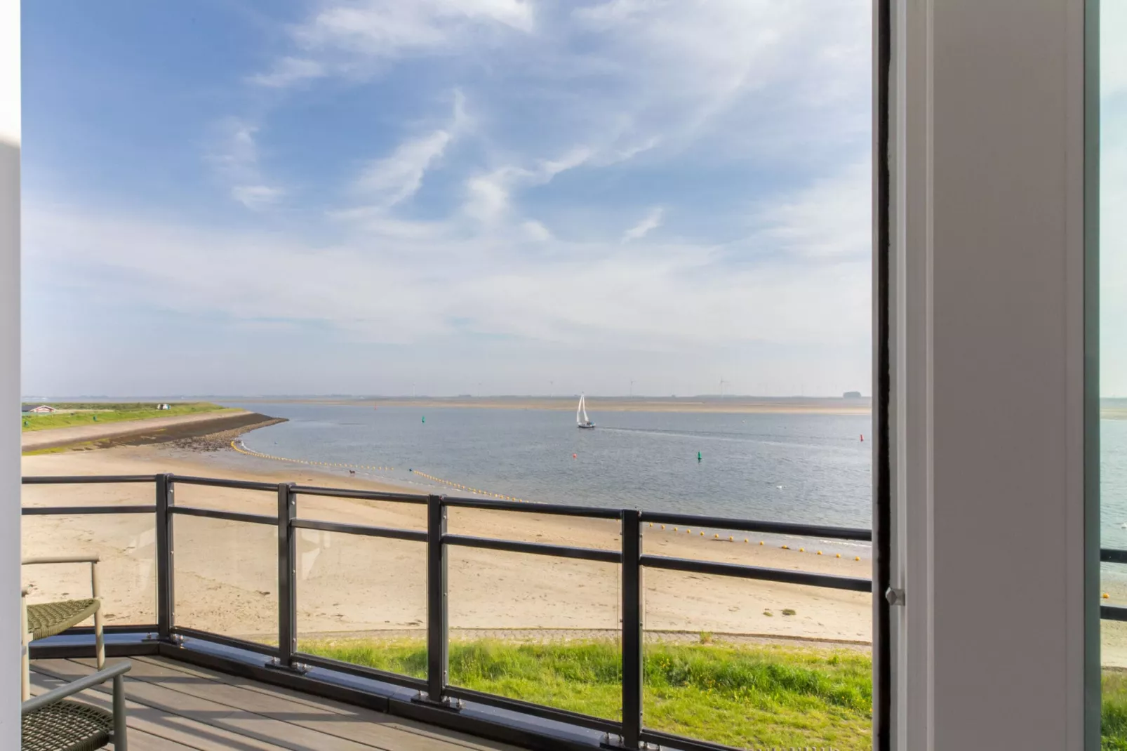 Luxe appartement Vista Maris - Havenweg 8-36 'Oester Oase'-Aussicht Sommer