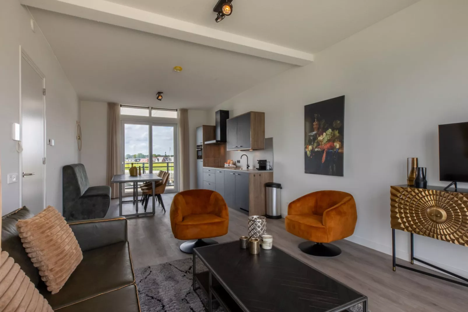 Luxe appartement Vista Maris - Havenweg 8-38  Sint-Annaland-Living room