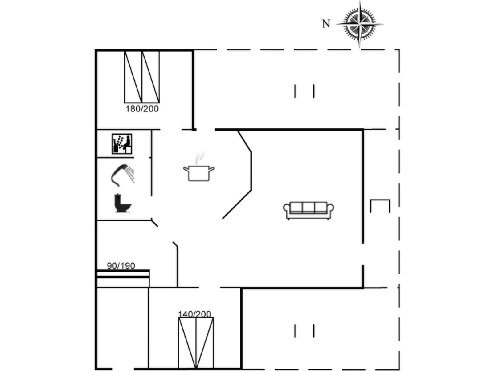 "Dortea" - 600m from the sea-Inside