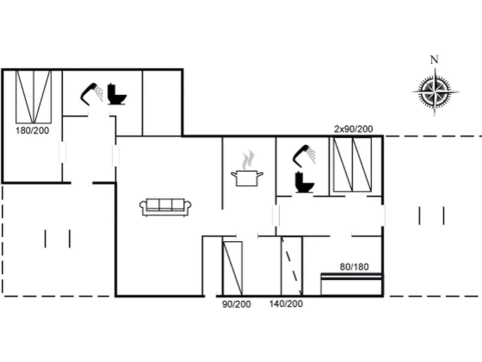 "Swenki" - 700m from the sea-Inside