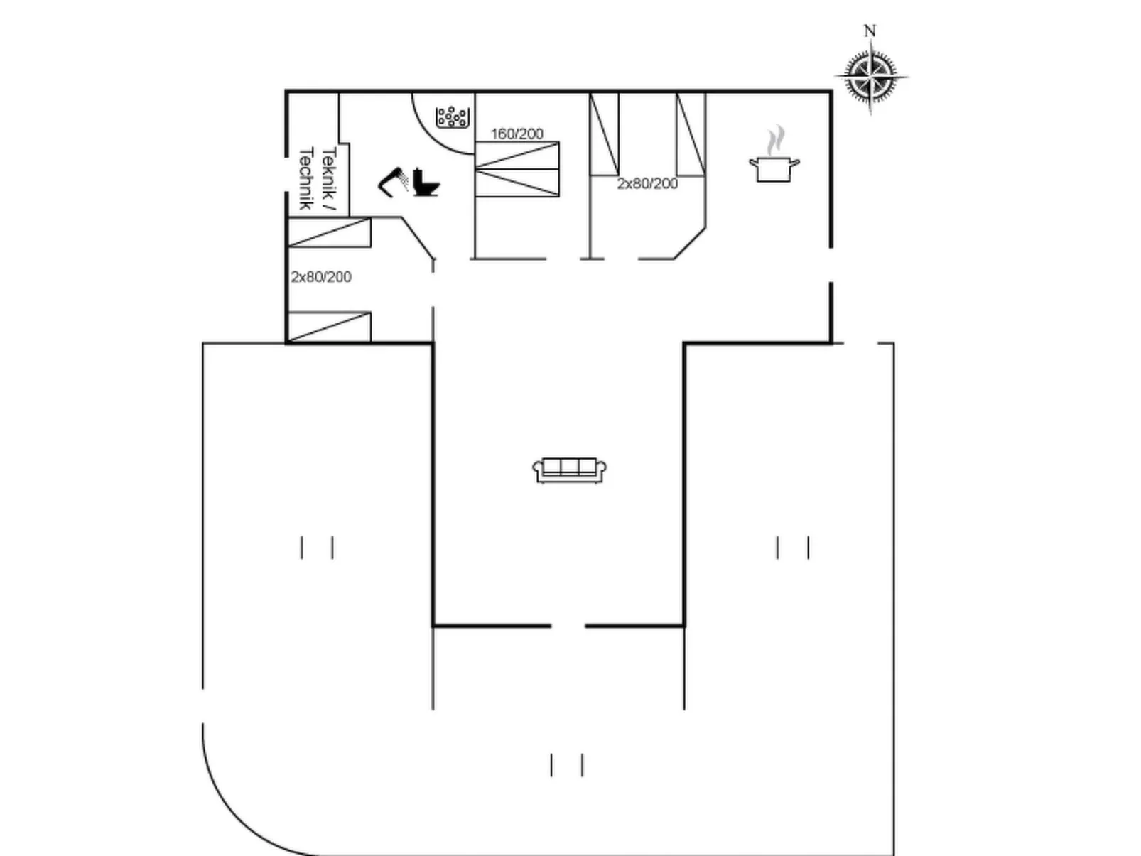 "Carolin" - 400m from the sea-Inside