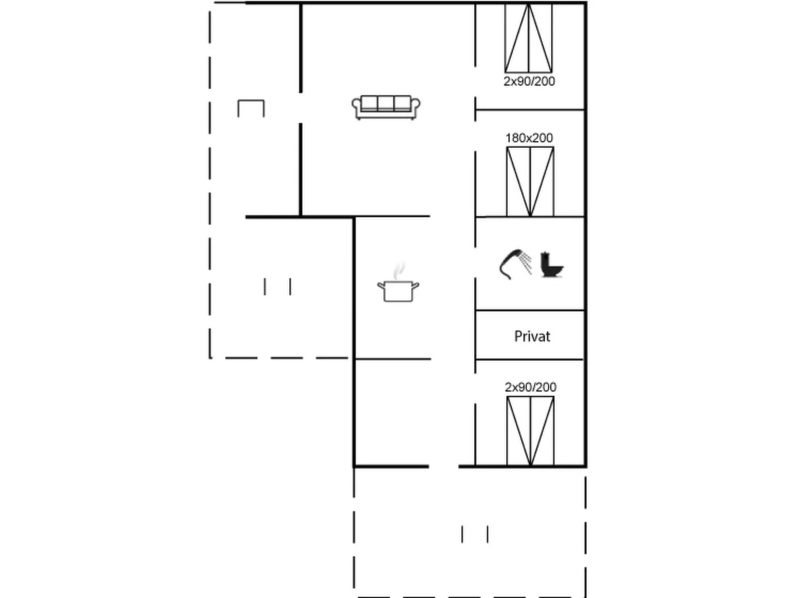 "Tennie" - 300m from the sea-Inside