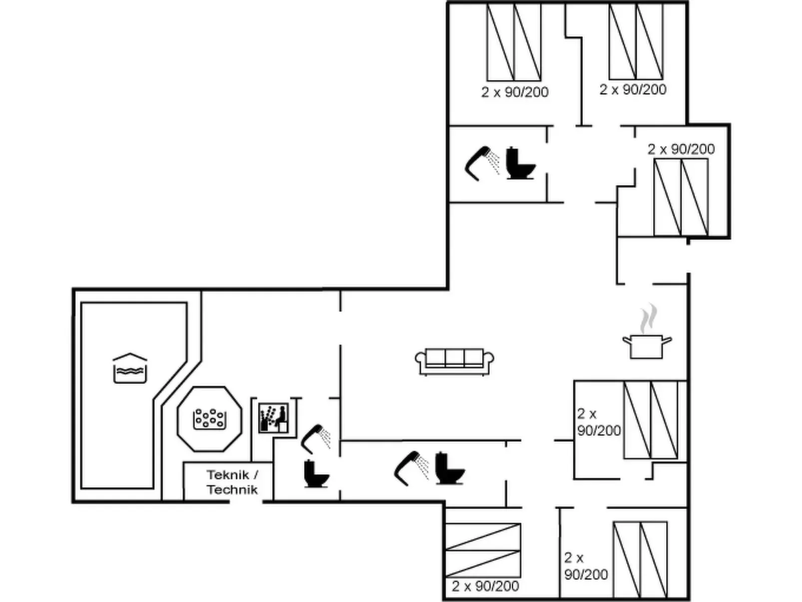 "Alfrida" - 1.5km from the sea-Inside